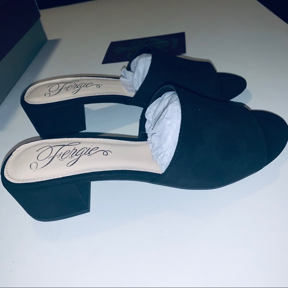(Reserved) Fergie Jane Women's Suede Mules - Picture 3 of 4